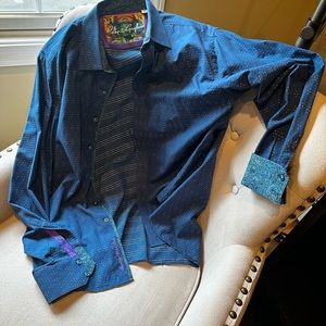 Robert Graham Shirt Large (ClassicFit) / Breathable & Lightweight / 100% Cotton